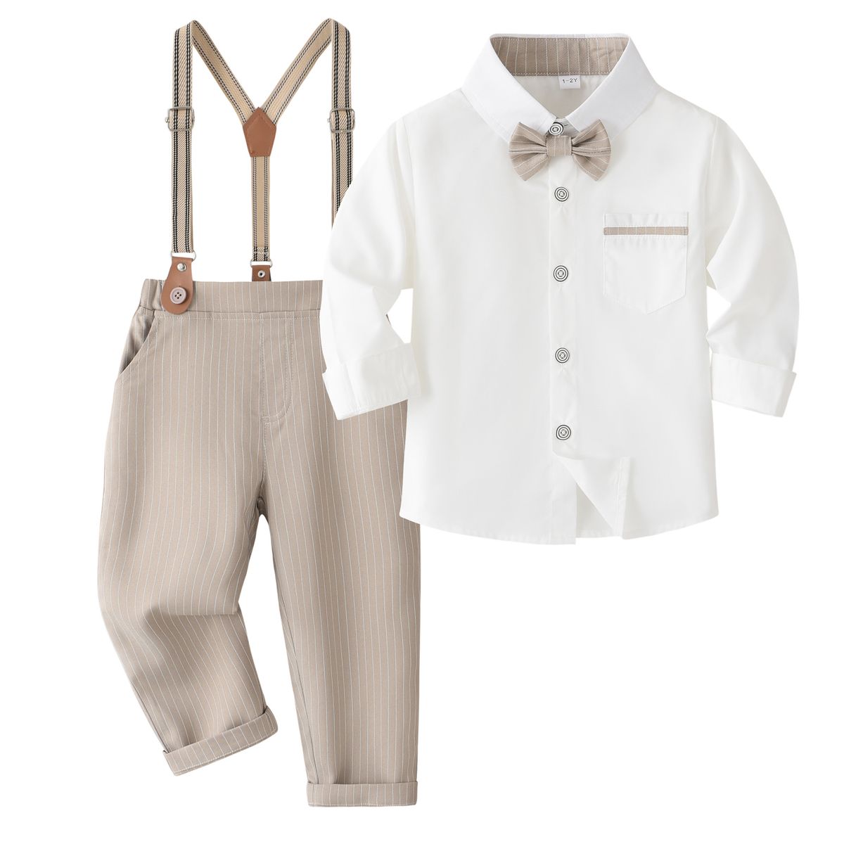Abbigliamento per bambini piccoli, stile britannico, camicia a maniche lunghe, tuta, abito da banchetto, ospite, esibizione, piccolo vestito_voghion.com