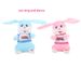 New Plush Crossborder Electric Toy With Singing And Dancing Donkey And Rabbit Ears 30cm Height_voghion.com