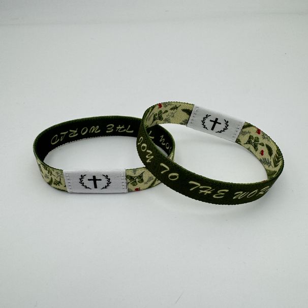 RFID Smart Stretch Wristband With NFC Technology - Waterproof, Writable Chip, Trendy Bible Verse Design For Fashion & Identity Recognition_voghion.com