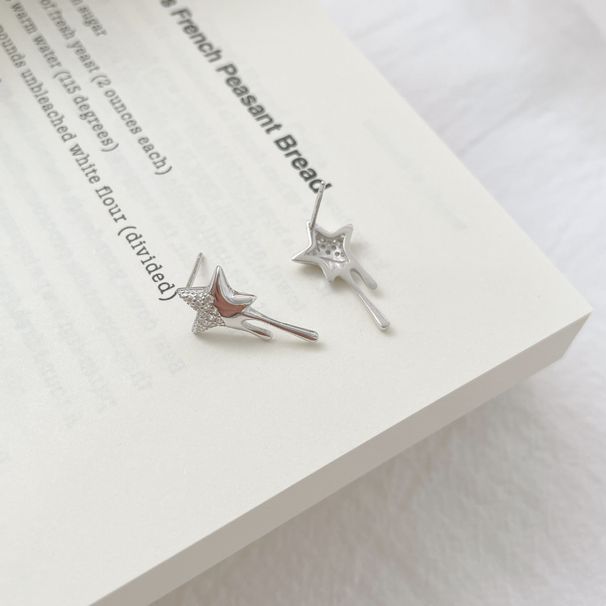 Tiqi S Pure Sier Nischendesign Lava mit weiblicher Persönlichkeit und Temperament, funkelnder Zirkonium-Stern in High-End-Form_voghion.com