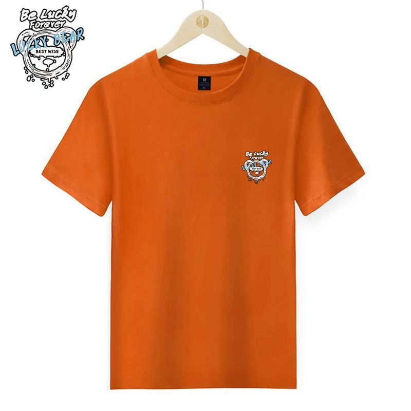 Nuova t-shirt da coppia in cotone da uomo semplice e traspirante, versatile e confortevole_voghion.com