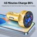 100W Type C Digital Display Car USB Fast Mobile Phone Charging Adapter For IPhone Xiaomi Huawei Samsung Charger_voghion.com