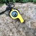 2-in-1 Survival Whistle With Compass – Emergency Outdoor Tool For Hiking, Camping & Adventures (Army Green/Yellow)_voghion.com