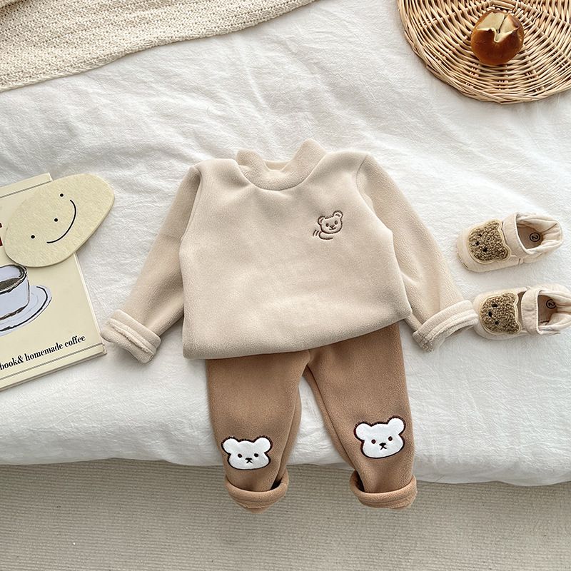 Ropa de bebé Monos de bebé Otoño e Invierno pantalones gruesos acolchados para niños y niñas monos cálidos ropa de invierno cálida_voghion.com