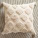 Hemo Boho Moroccan Throw Pillow Cover With Embroidery & Fringe – French-Inspired Geometric Tassel Cushion Case (45x45cm, Includes PP Cotton Insert)_voghion.com