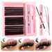 Diy Single Cluster Hair False Eyelashes Natural Thick Mixed Segmented 10-18mm Eyelashes_voghion.com