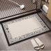 Retro Bathroom Floor Mat Diatom Mud Easy To Clean Carpet Dry And Wet Separation Absorbent Mat Toilet Non Slip Foot Mat_voghion.com