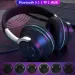 Wireless Bluetooth 5.1 Headphones Over Ear LED Headset Stereo Noise Cancelling_voghion.com
