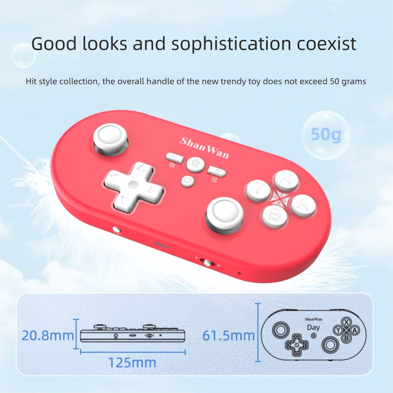 Shanwan Q37 Lightweight Game Ctroller For Switch, PC, Android, IOS, Wireless Bluetooth Portable Moti Sensing_voghion.com