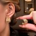 Multi Layer Winding C Shaped Versatile Niche Light Luxury Metal Style Cross Border High End Earrings Personality Fashion Temperament_voghion.com