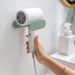 2 pezzi Porta asciugacapelli da parete per bagno, organizer per asciugacapelli con gancio, supporto per bagno, supporto in metallo autoadesivo_voghion.com
