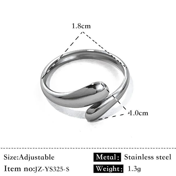 Anello in acciaio inossidabile transfrontaliero per donna, stella cava a cinque punte, design a nicchia leggera, anello in acciaio al titanio,_voghion.com