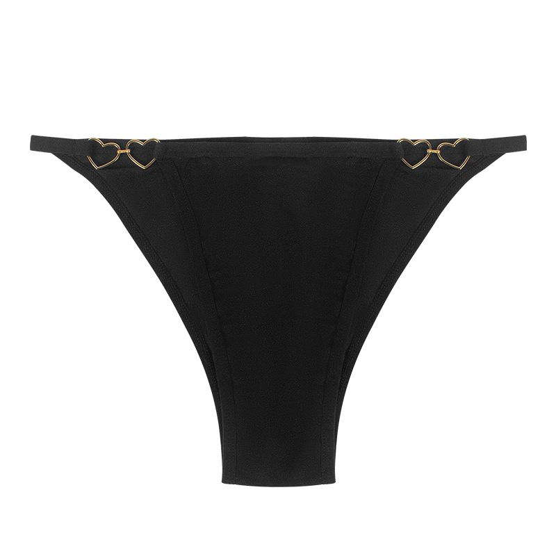 Tamanho Slim Thong Sexy Puro Algodão Virilha Coração Em Forma Sem Costura Menina Respirável Verão Fino Roupa Interior_voghion.com