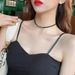 Women, Minimalist Black Choker Necklace Unique Design Sense, New Style, Elegant Collarbone Chain_voghion.com