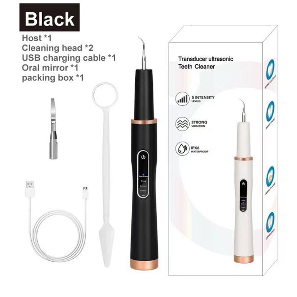 Household ultrasonic electric dental cleaner for removing cleaning tartar, whitening teeth, and rinsing teeth_voghion.com