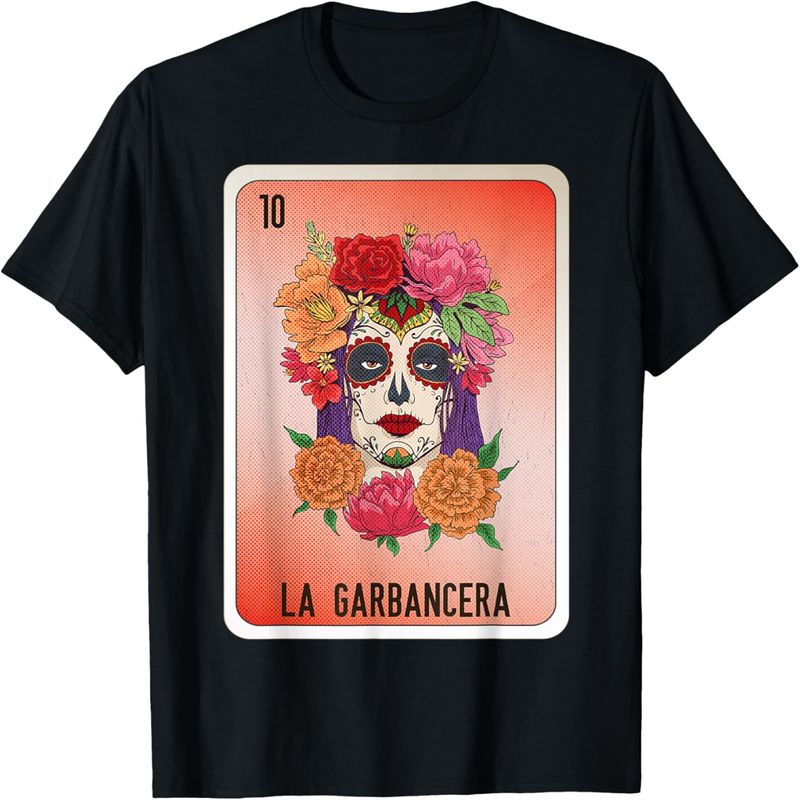 La Garbancera Mexican Slang Chicano Bingo Cards T-Shirt._voghion.com