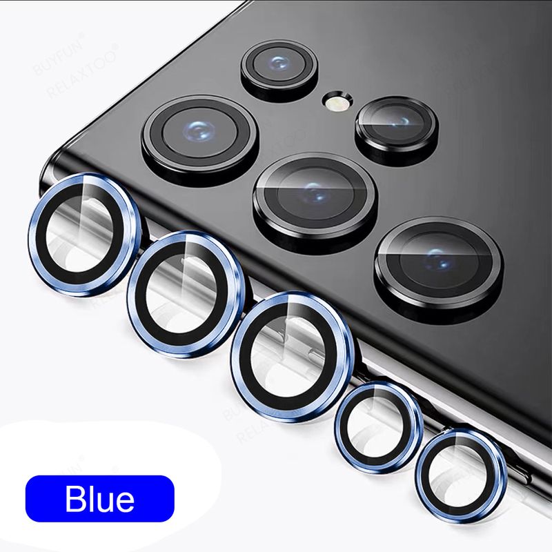For Samsung Galaxy S23 Ultra Camera Lens Protector Metal Camera Ring Case Glass for Samsung S 23 S23ultra Plus 5G_voghion.com