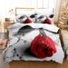 Flower 3-piece Set - Includes 1 Duvet Cover And 2 Pillowcases, Made Of Soft And Breathable Polyester Fiber, Providing A Comfortable Experience_voghion.com