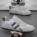 Φθινοπωρινά Νέα Αναπνέοντα Mesh Λευκά Ανδρικά Μοντέρνα Ευέλικτα Επίπεδα Casual Μονόχρωμα Αθλητικά Παπούτσια_voghion.com
