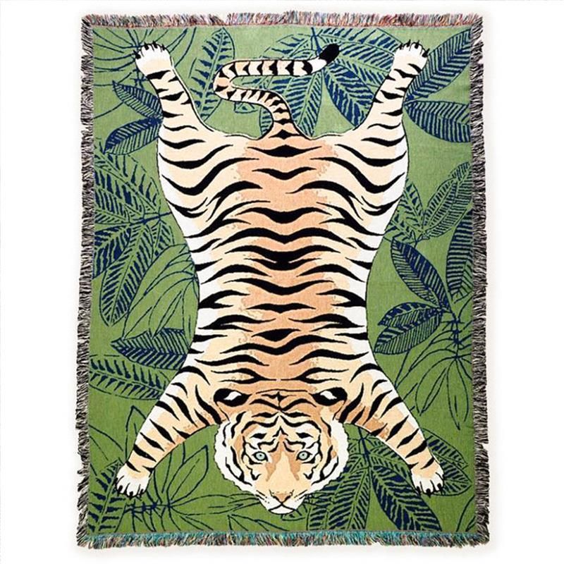 Sofa air condiing cover nap office, simple modern knitted thread blanket, sofa towel, model room, living room_voghion.com