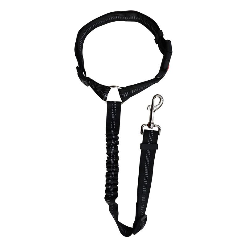 Pet Car Safety With Round Ring Elastic Retractable Reflective Strip Dog Leash_voghion.com