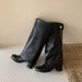 Genuine Leather Chunky Heel Boots Women's High-Top Long Boots 2025 Fall/Winter New Stylish Versatile_voghion.com