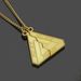 FOREVER BEST FRIENDS Triangular Half Split Fashion Men's And Women's Long Pendant Necklace_voghion.com