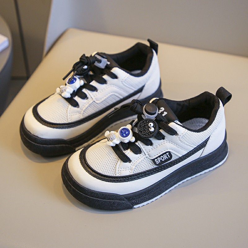 Girls' shoes, sports shoes, 2023 Spring and Autumn New Children's Casual Shoes, mid to large children's spring leather_voghion.com