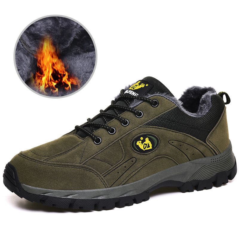 Outdoor hiking shoes Men's shoes large size women's shoes wear-resistant low-top cotton shoes_voghion.com
