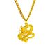 Collana unisex alla moda in oro con ciondolo drago_voghion.com
