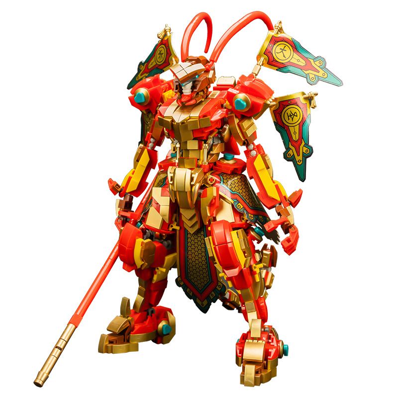 1288pcs 61001 Monkey King Serija Wukong Mecha Gradniki Opeke Sestavljanje Majhnih Delcev Igrače za Otroke in Dečke Darila_voghion.com