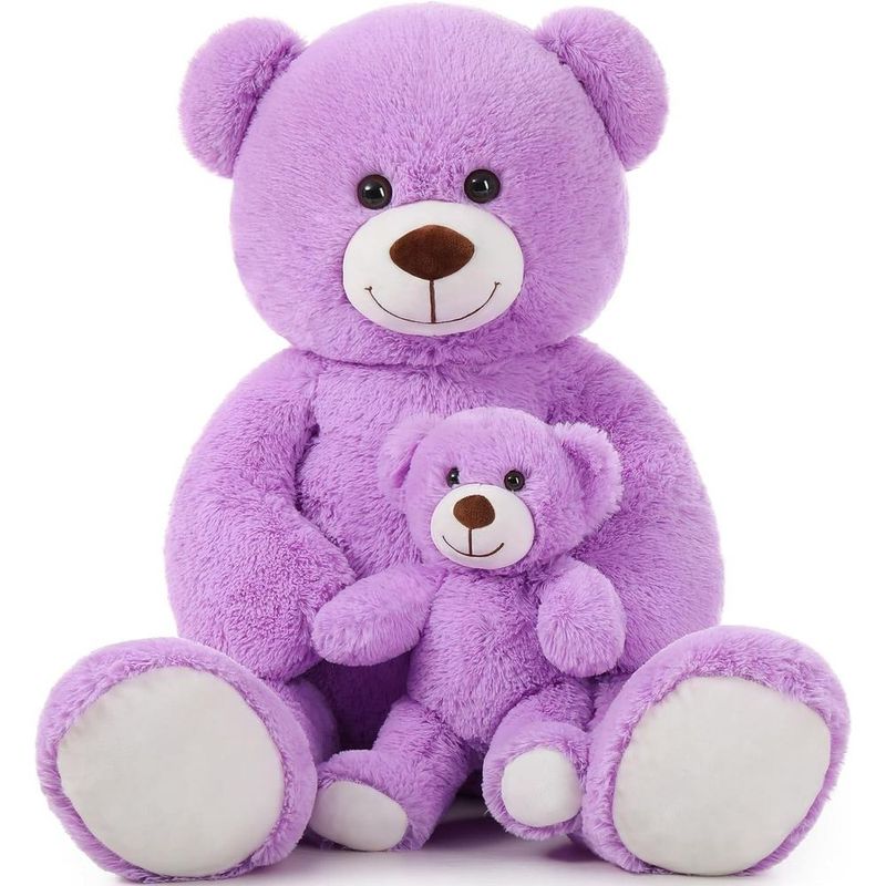 MaoGoLan Mommy And Baby Giant Teddy Bear 39' Bear Stuffed Animal Plush Toy_voghion.com