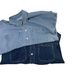 Retro effen denim overhemd met lange mouwen, trendy merk Street Loose Workwear-overhemd voor heren en dames_voghion.com