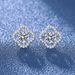 Boer For Women Ins Heart S Pure Silver Needle Six-Prong Zircon Earrings Jewelry_voghion.com
