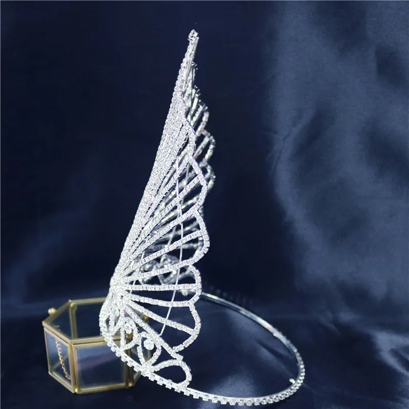 Nouvelle couronne scintillante avec diamants d'eau et accessoires de luxe exquis pour diadème de mariée_voghion.com