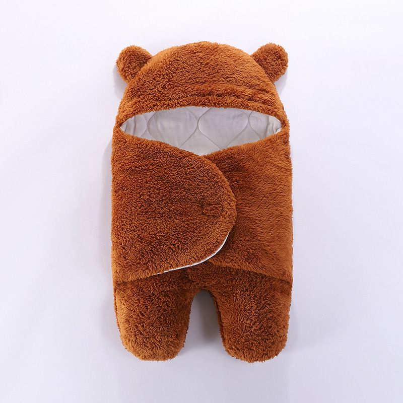 Kinder dicker Halt Baby Lammimitat Schlafsack Anti-Schock-Tasche von Herbst und Winter Neugeborene aus Puckdecke_voghion.com