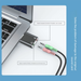 USB Interface To 3.5mm Computer Headphone Adapter 2-in-1 Converter Cable Laptop External Sound Card Driver-Free_voghion.com