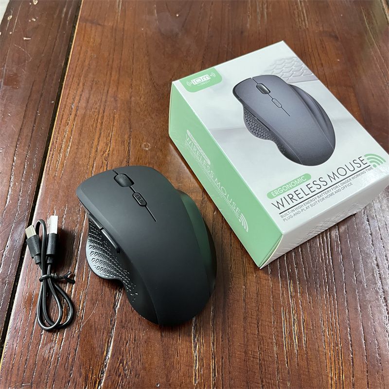 Nagyon szeretem, ergonomikus kialakítás, újratölthető, irodai játékhoz semleges, kettős üzemmódú Bluetooth vezeték nélküli egér_voghion.com