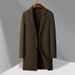 Men's Clothing autumn and winter new wool double faced wool coat Men's medium length hand sewn wool coat_voghion.com