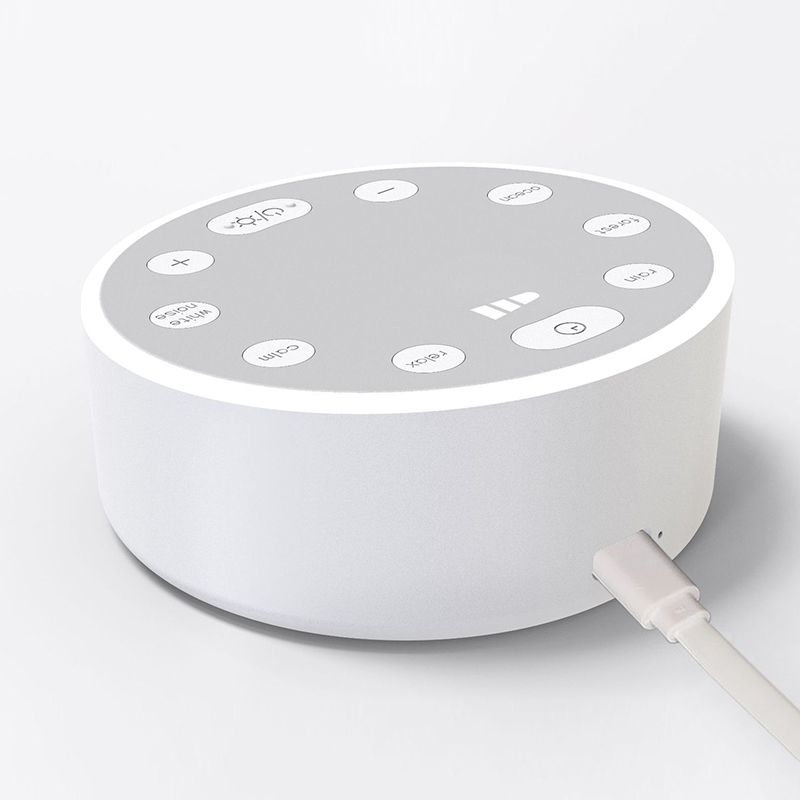 Smart Speaker, White Noise, Music, Sound Machine, Sleep Aid With Ambient Lighting_voghion.com