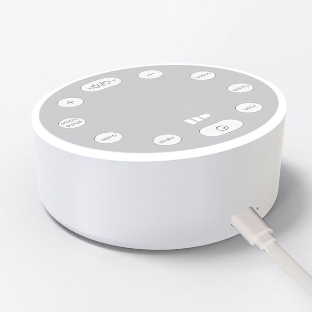 Smart Speaker, White Noise, Music, Sound Machine, Sleep Aid With Ambient Lighting_voghion.com