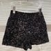 Autumn New Full Sequin Shiny Heavy Zipper Nightclub Socialite Three-Quarter Shorts Hot Pants For Women_voghion.com