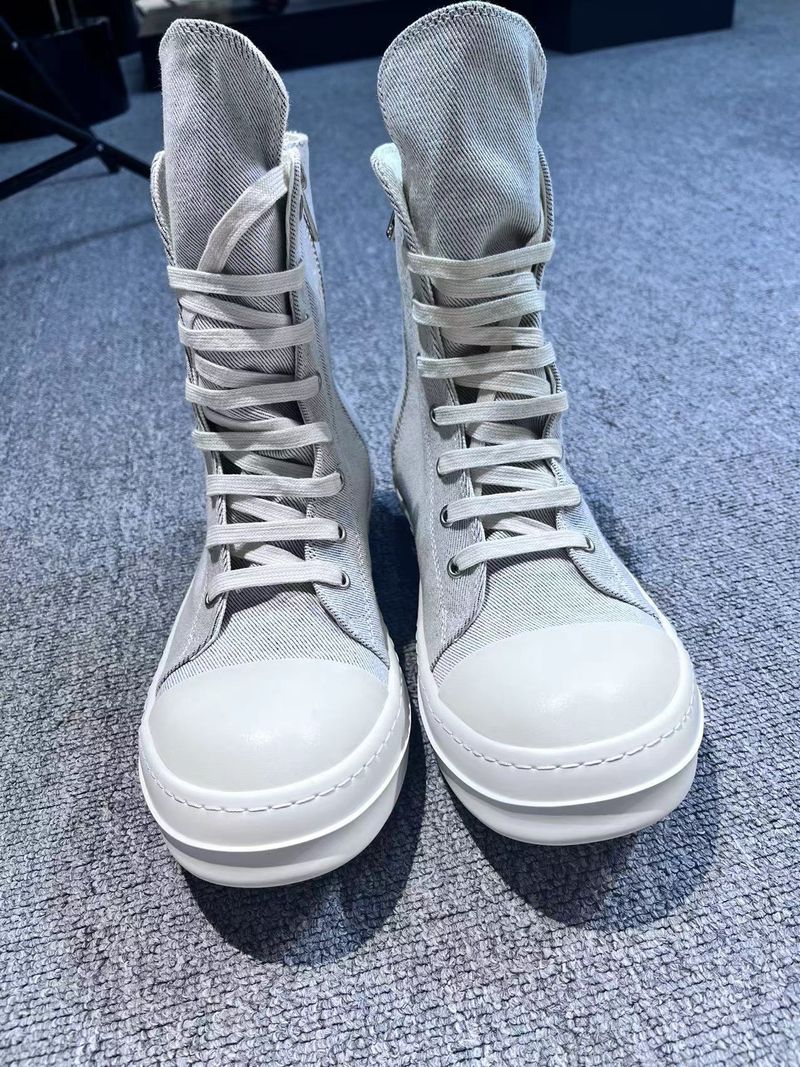 RO High Top Men Women, Spring And Autumn Shoes, Milk Scented Sole Canvas, Height Increasing, Versatile Short Boots For_voghion.com