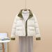 Women's Clothing Short Colorblock Thickened Puffer Jacket Small Cotton Cotton Jacket_voghion.com