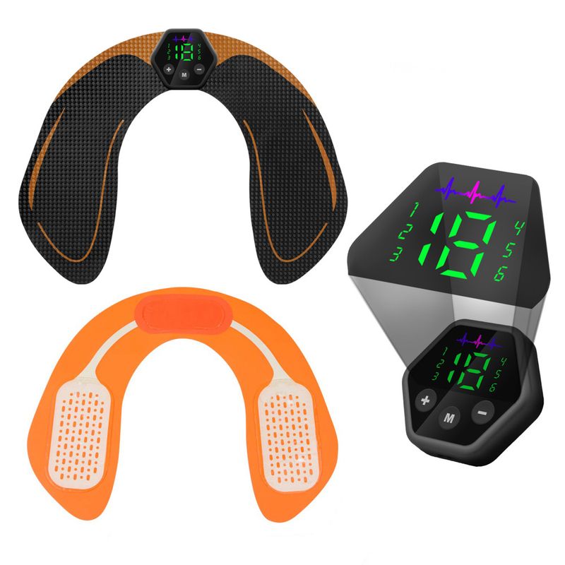 Massageador de vibração fitness EMS adesivo de quadril instrumento de quadril massagem muscular de pulso adesivo de quadril treinador de emagrecimento adesivo de massagem de quadril_voghion.com