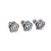 Silver Thorn Rose Zircon Niche Titanium Steel Piercing Sleep Without Removing Conch Ear Bone Stud_voghion.com