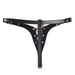 BDSM Sexy Underwear Black Bondage Belt Pants Couple Toys Female Equipment Chastity Pants_voghion.com