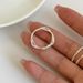 Interwoven Circle For Women, Minimalist Cool Style, Simple High-Value Versatile Elegant Index Finger Ring_voghion.com