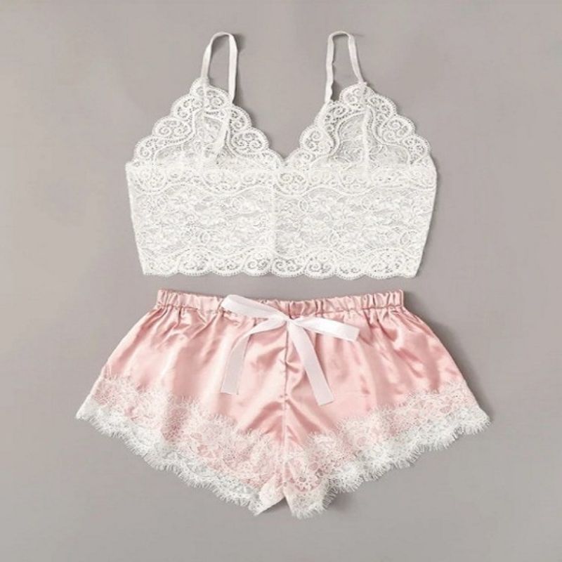 Intimo da donna, pigiama stile hot, pigiama in pizzo, biancheria intima, camicia da notte_voghion.com