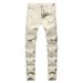 Premium Products Men's Jeans With Personalized Trendy Folds, Slim Fit And Elastic Fit, Men's Fashionable Pants_voghion.com